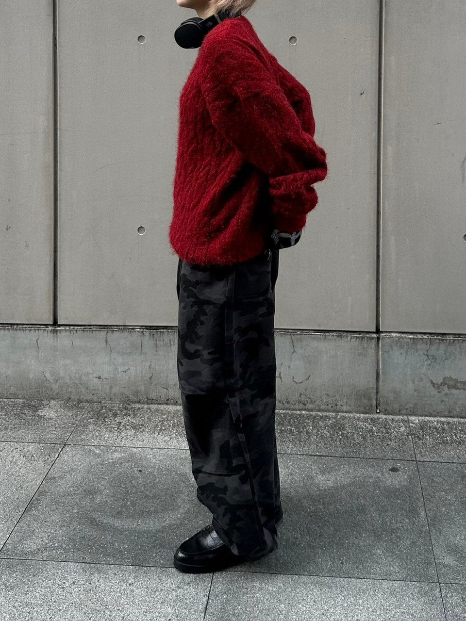 受注制【Chikashitsu +】angora like cable knit (3color)