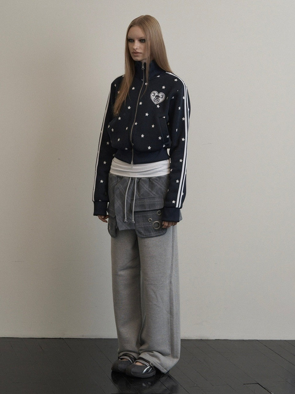 【SETUP‐EXE】STAR SPORTY ZIP-UP / 【セットアップエグゼ】スタースポーティージップアップジャケット