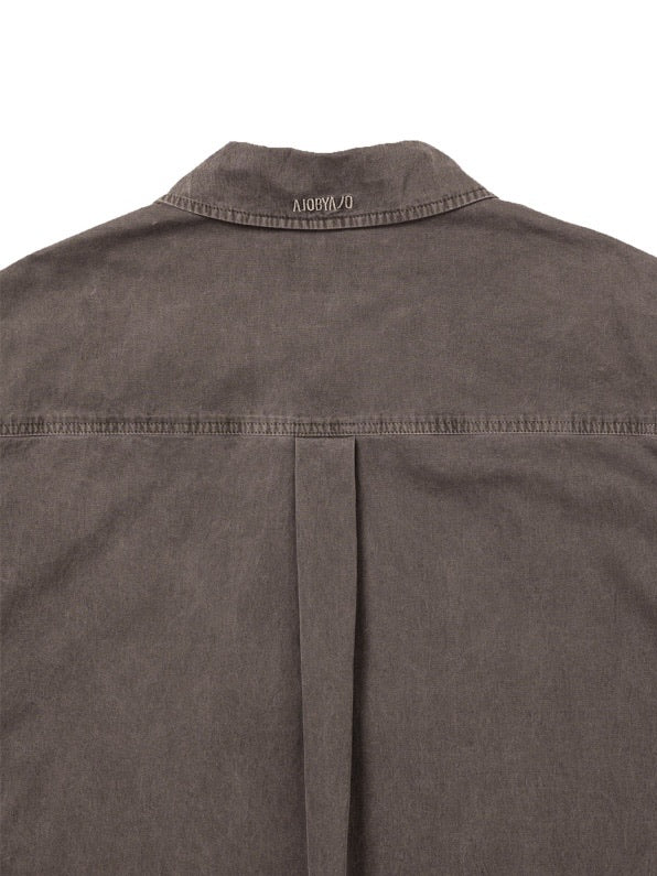 【AJOBYAJO】Paneled Zip-Up Shirt