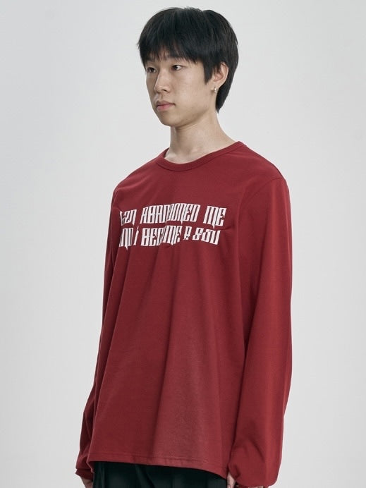 【AJOBYAJO】The Contorted Excuse Long Sleeves T-Shirt