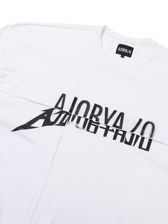 【AJOBYAJO】Tri Logo Mixed T-Shirt