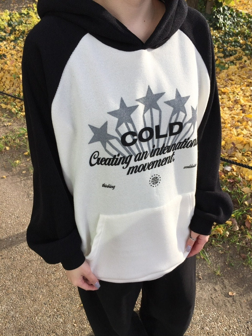 【youll】raglan rib hoodie