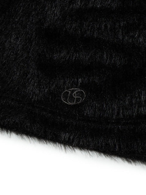 【Uglyshadow】ANGORA HOODIE TANK TOP / 【アグリーシャドウ】アンゴラフードタンクトップ長袖カーディガン