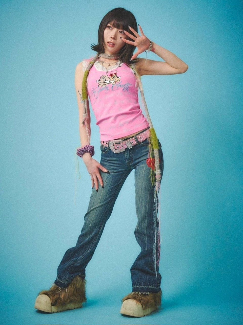 【GALFY】GALローライズフレアデニム