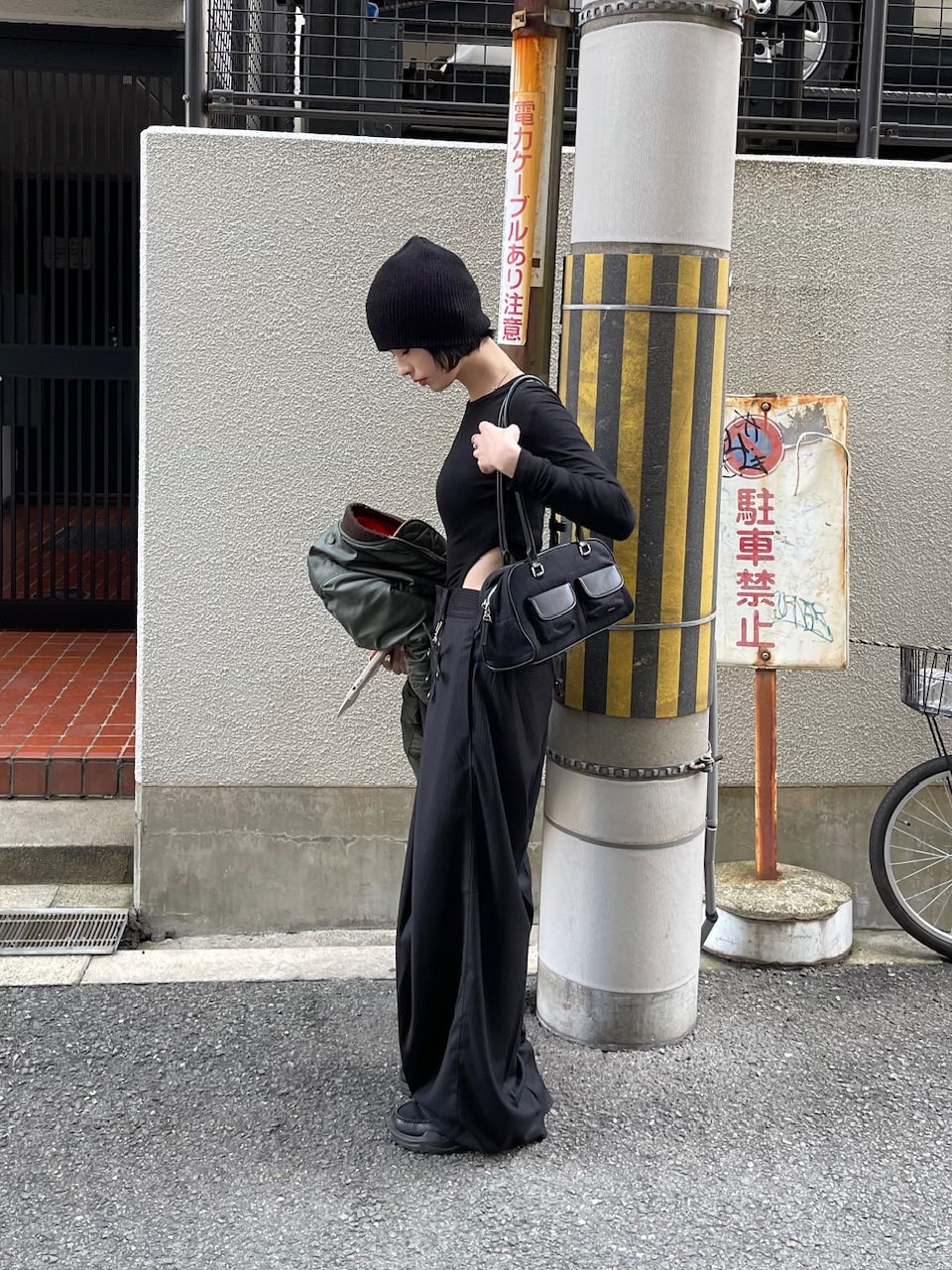 【oaks】side slit long sleeve (2color)