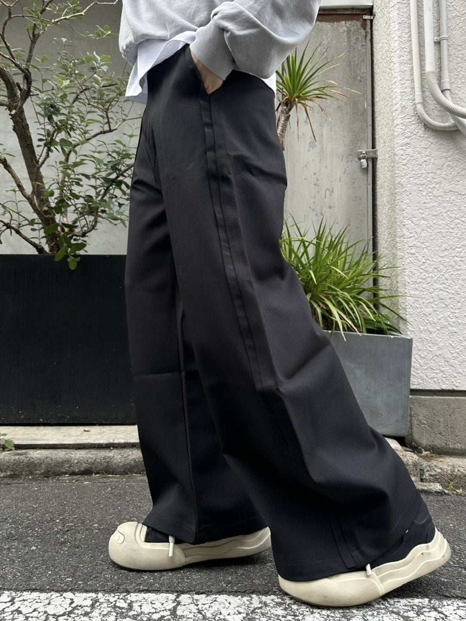 【youll】2tuck slit curve slacks