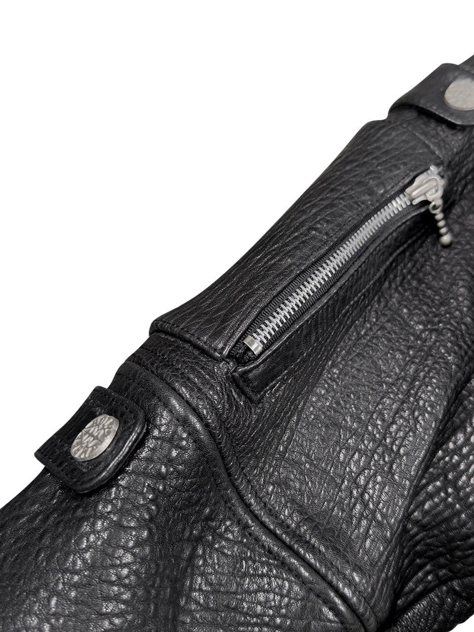 【HOLY NUMBER 7】EMBOSSED BIKE COWHIDE JACKET