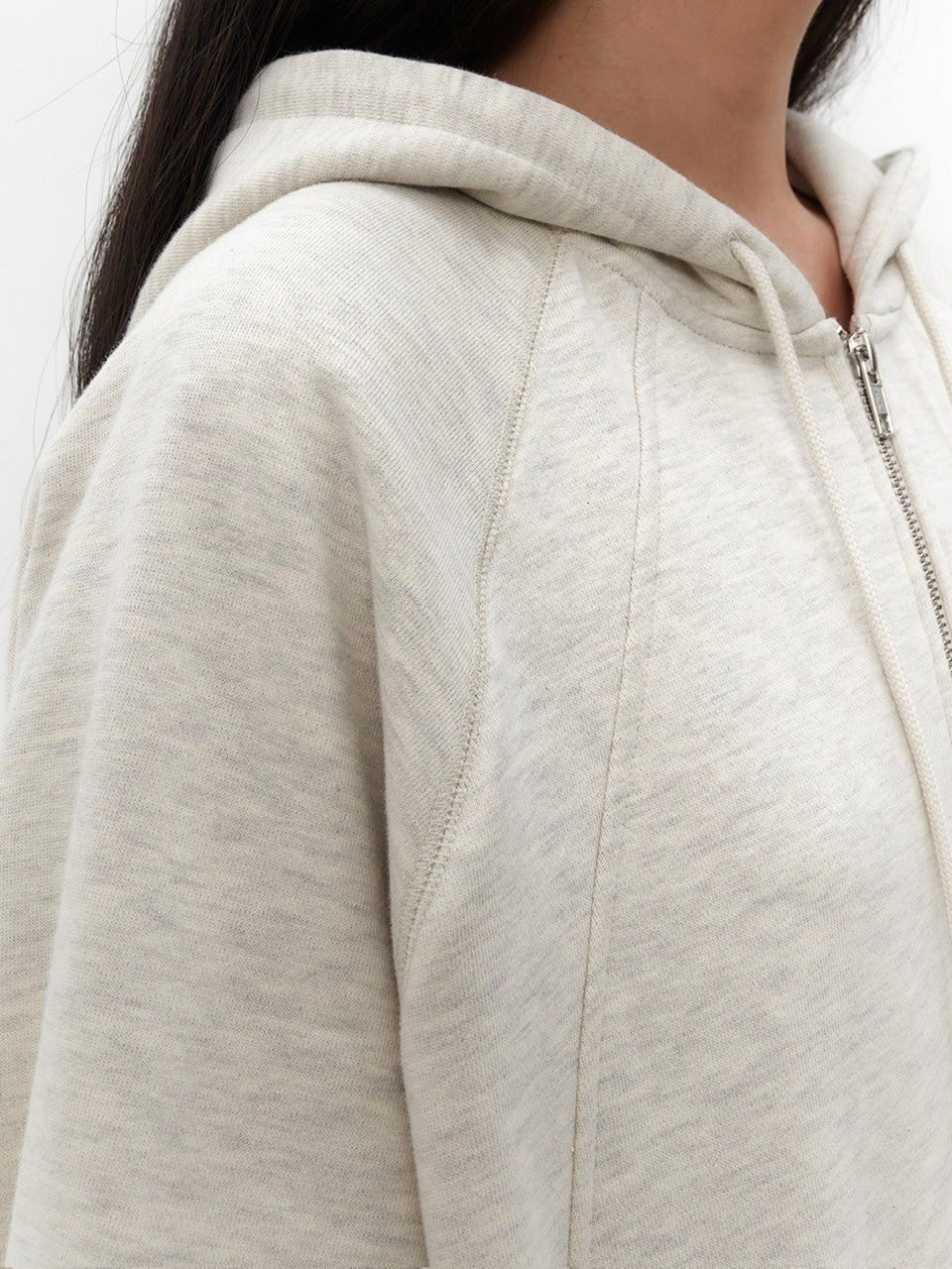 【TUOMIO】STRING CHARM HOOD ZIP-UP