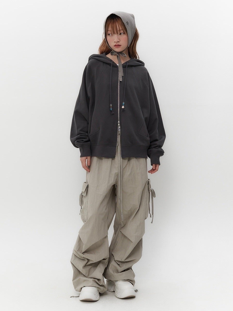 【TUOMIO】KNIT STRAP BONNET