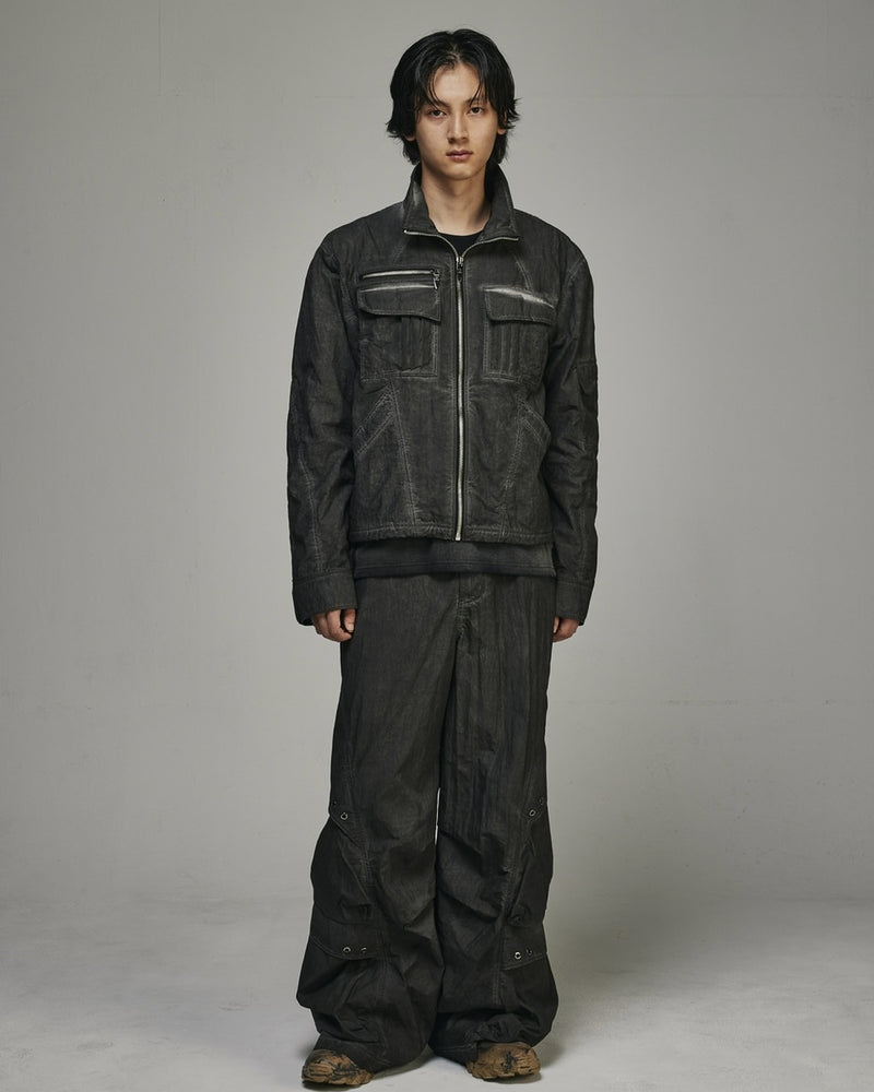 【BLR BLUER】DYED MULTI-POCKET NYLON WORK JACKET