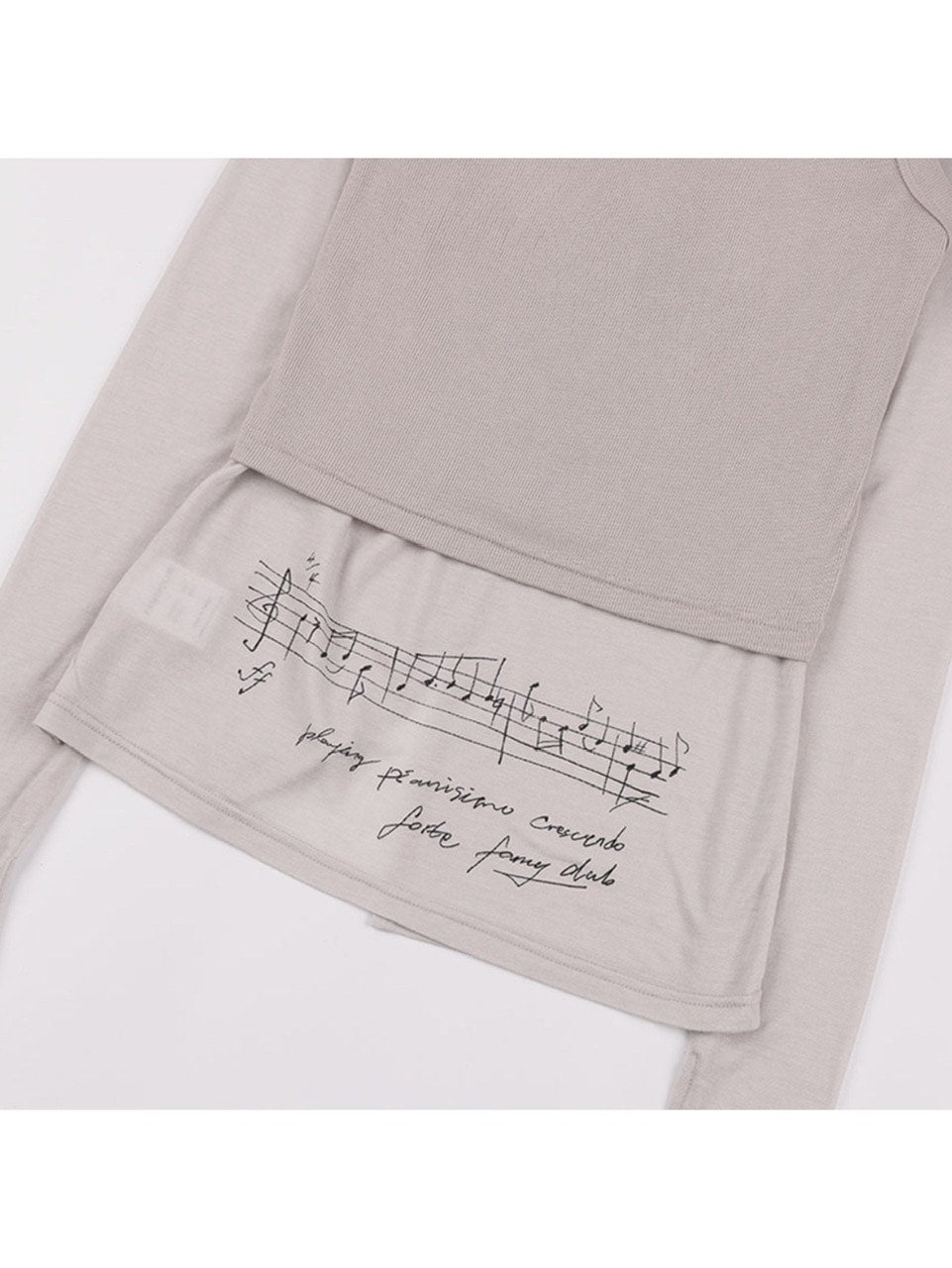 【FANCY CLUB】3-WAY BUTTON LAYERED LONG SLEEVE / 【ファンシークラブ】ボタンベストレイヤード長袖Tシャツ