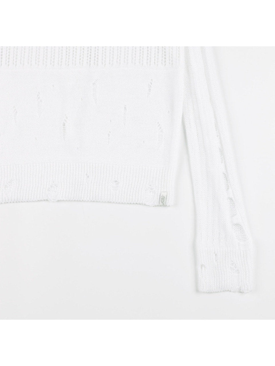 【FANCY CLUB】2-WAY DAMAGE KNIT LONG SLEEVE / 【ファンシークラブ】ダメージルーズニット