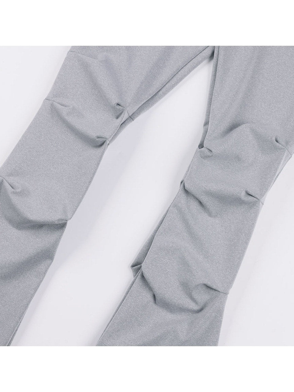 【FANCY CLUB】UNBALANCE SKIRT LAYERED PINTUCK PANTS