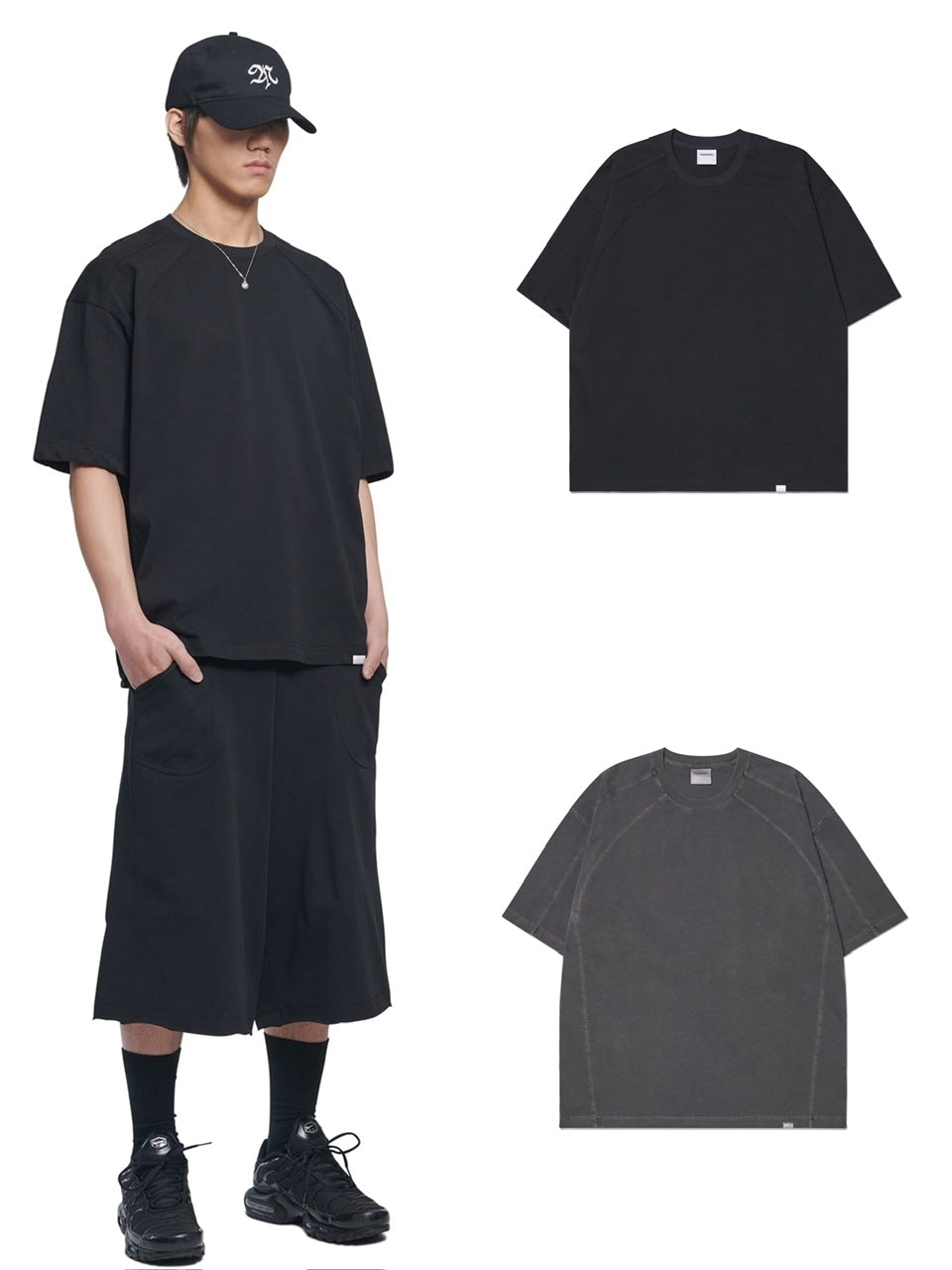 【NOMANUAL】MOLTING T-SHIRT