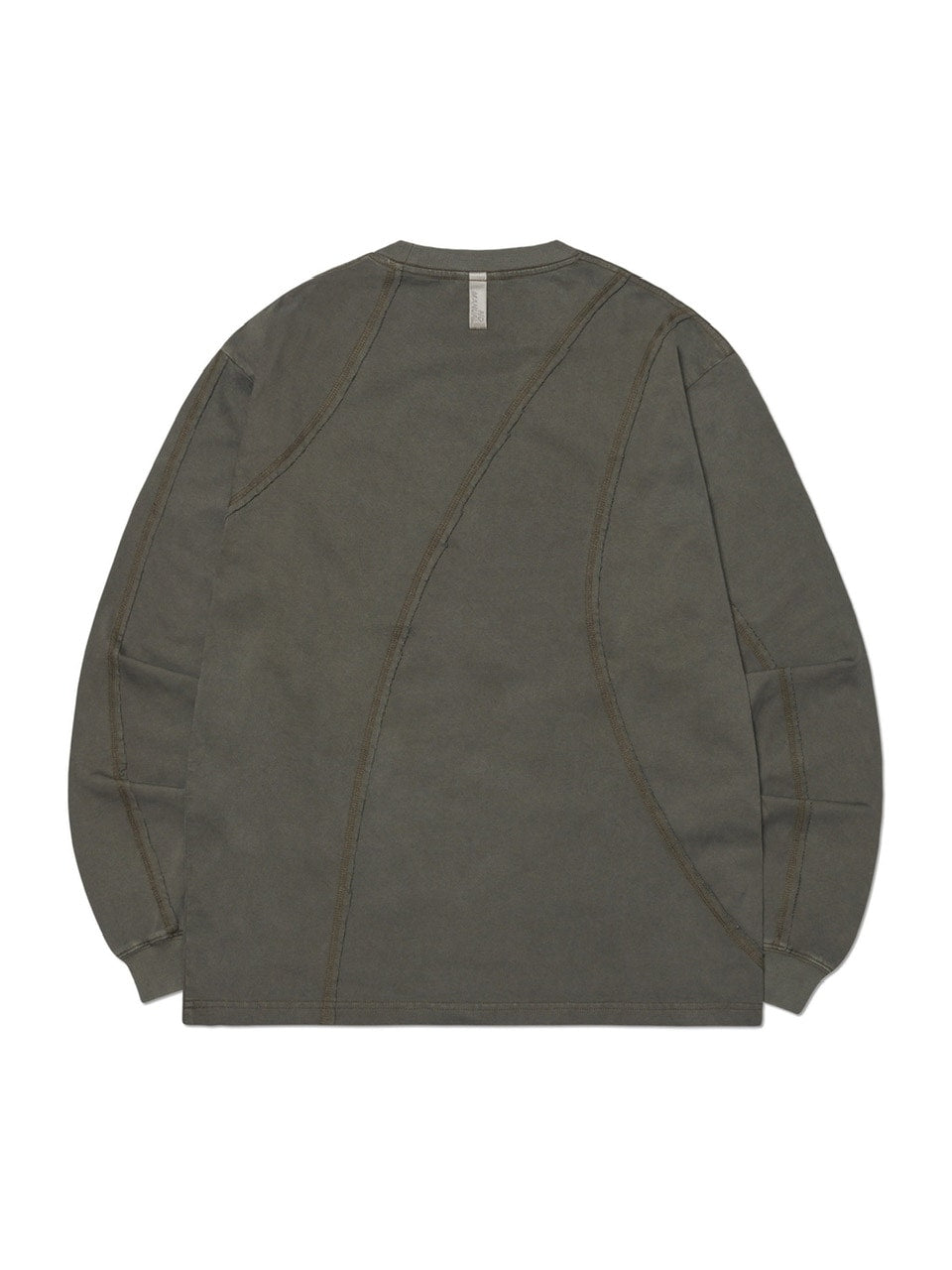 【NOMANUAL】OVERDYED CUTTING LONG SLEEVE TEE