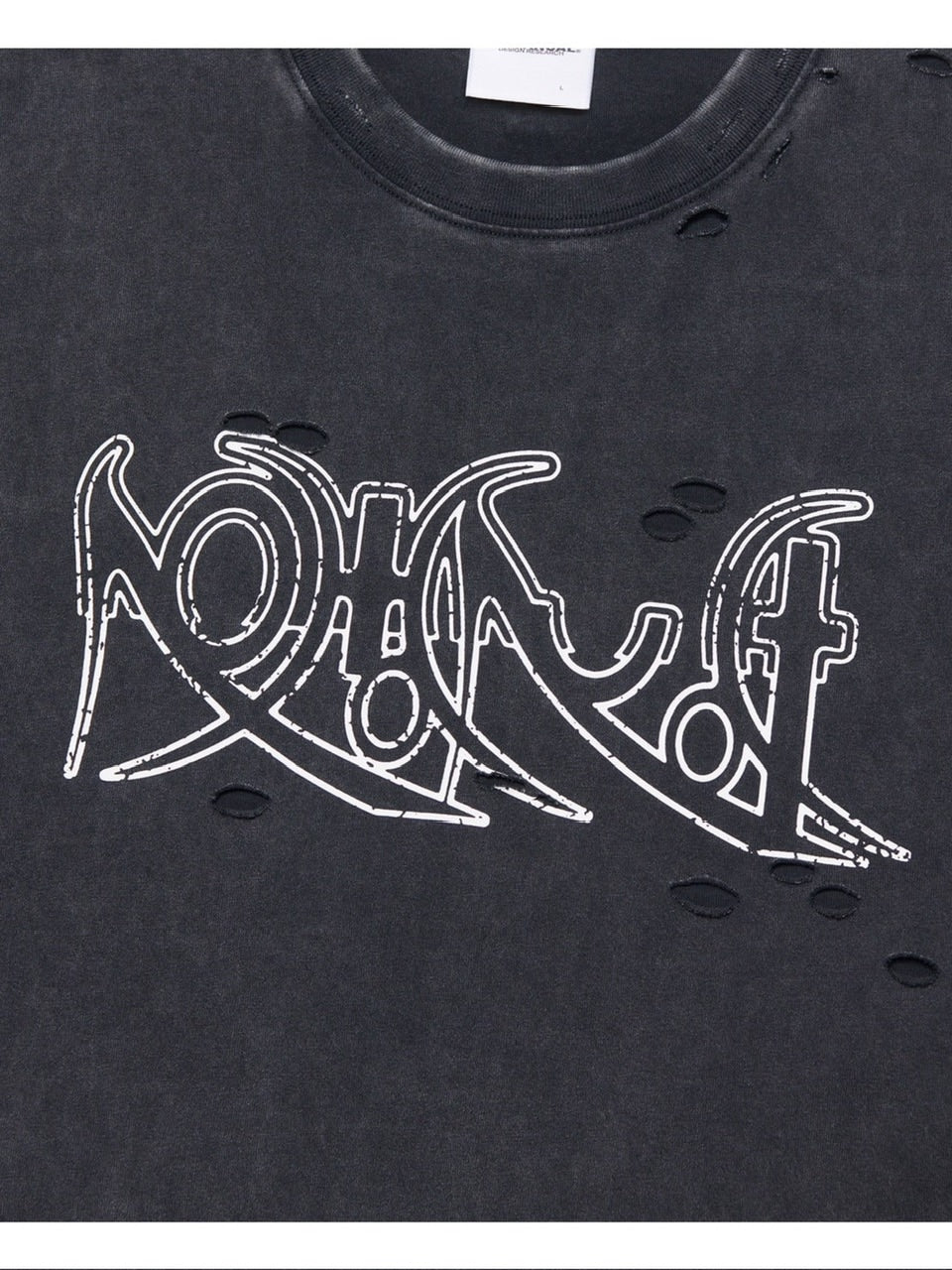 【NOMANUAL】ECDYSIS DAMAGED T-SHIRT