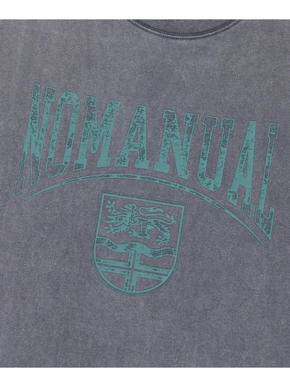 【NOMANUAL】EMBLEM WASHED T-SHIRT