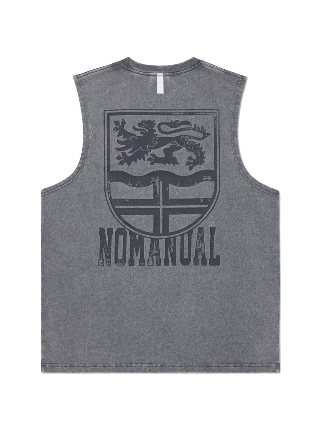 【NOMANUAL】EMBLEM WASHED SLEEVELESS TEE
