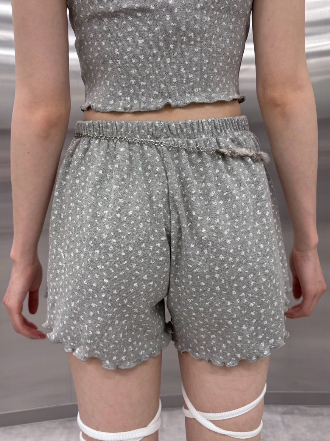 受注制【nmtc +】flower mini shorts (2color)