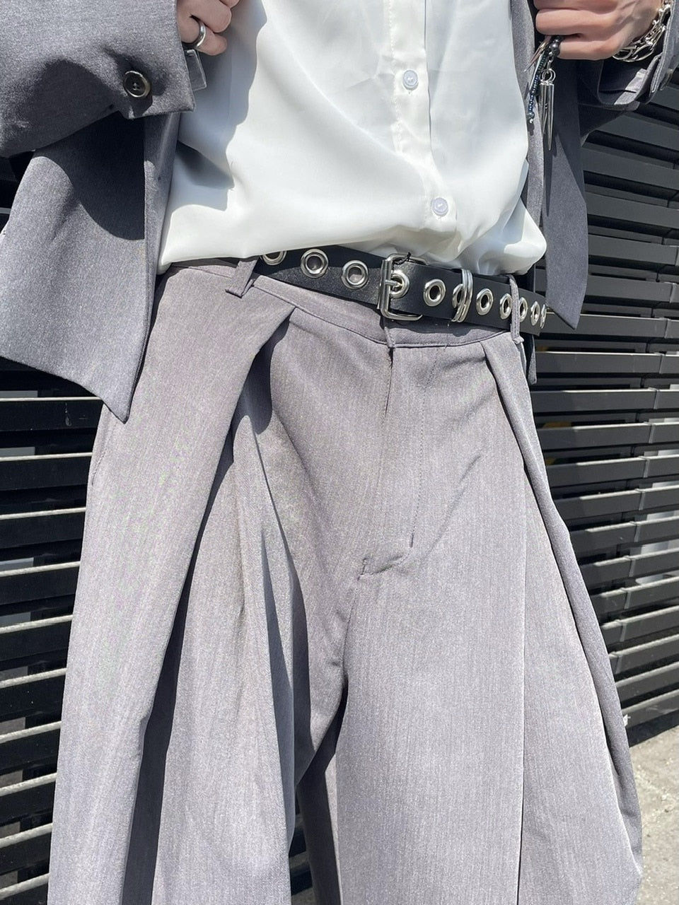 受注制【nmtc +】pin tuck wide slacks (2color)