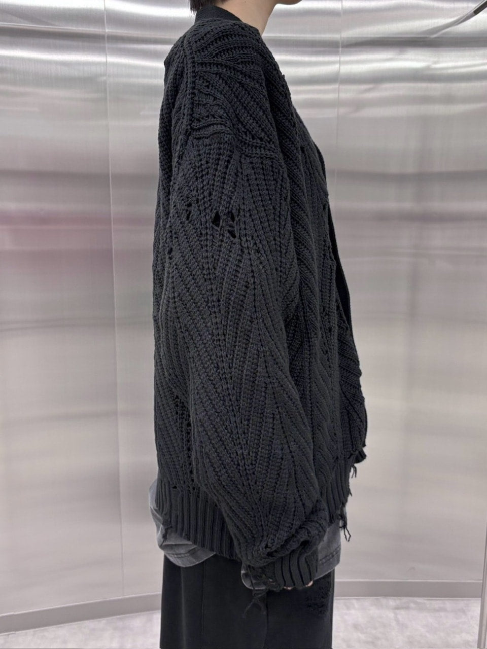 受注制【nmtc +】wash knit cardigan (2color)