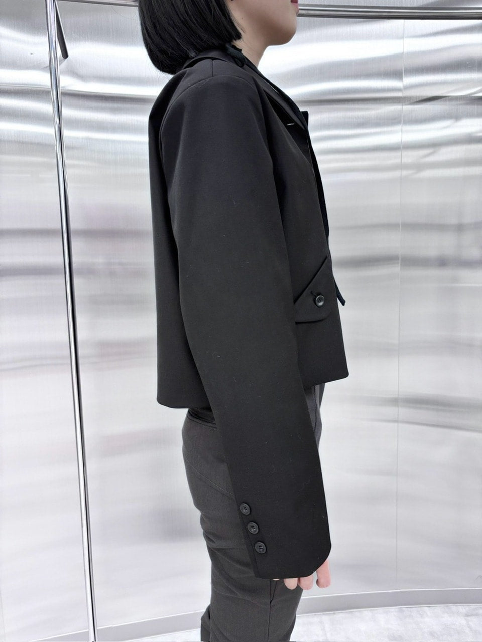 受注制【nmtc +】round collar jacket (2color)