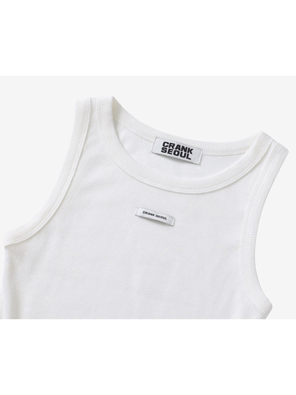トップス CRANK Frill Snap Sleeveless White CRANK】FRILL SNAP SLEEVELESS – PRESSING WEB SHOP