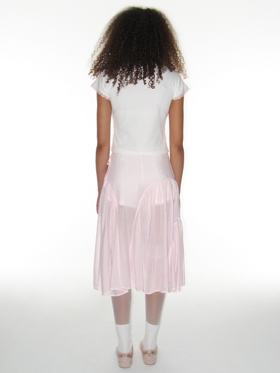 【CRANK】SHEER FRILL LAYERED SKIRT