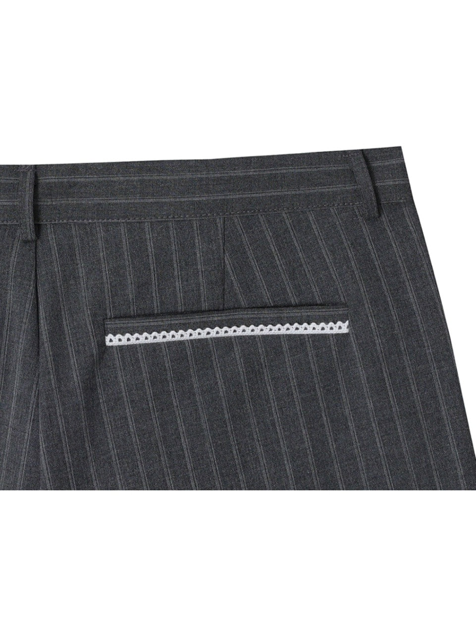 【CRANK】LACE PLEATS MICRO PANTS
