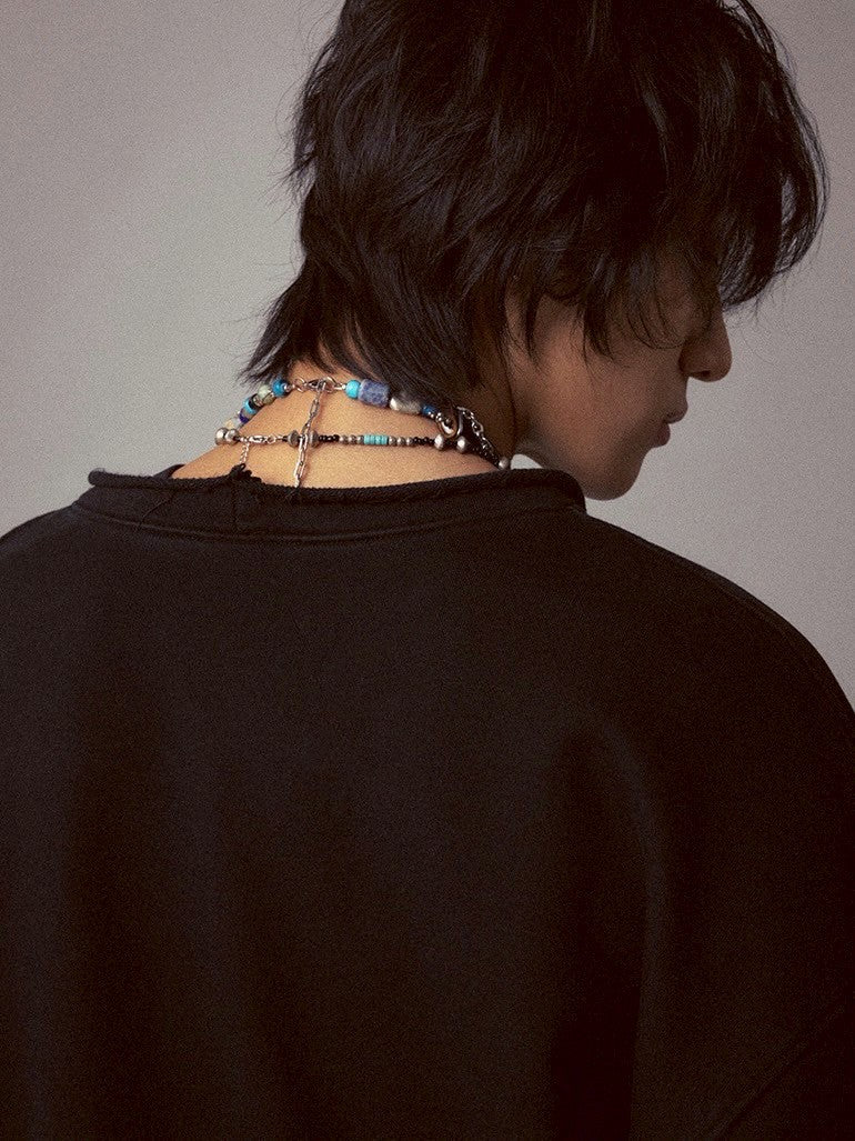 【Cord】Round Cut Vent Crew-neck