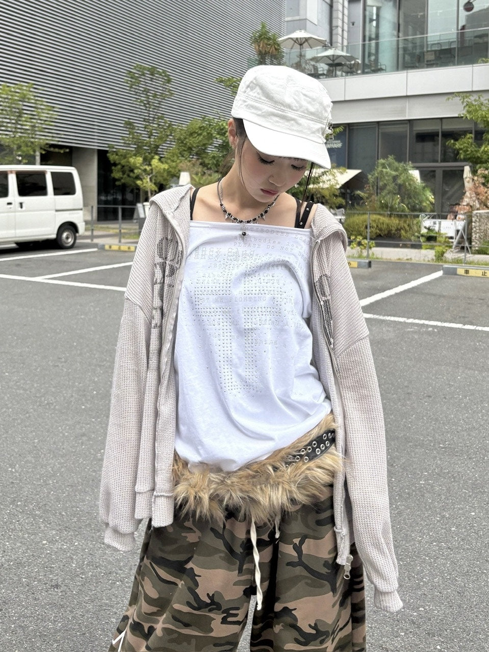 受注制【Never mind the XU】studs denim cap (2color) / 【ネバーマインドザエックスユー】スタッズデニムキャップ