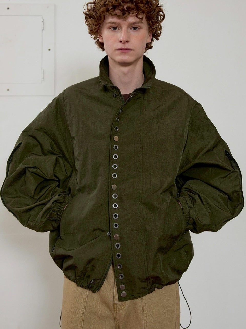 【ESC STUDIO】eyelet wind breaker jacket