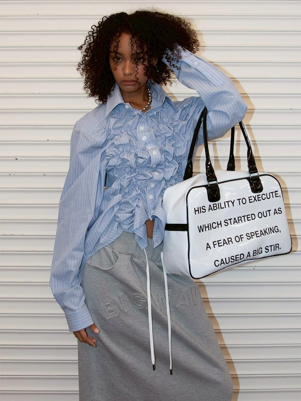 【ESC STUDIO】big waves long skirt