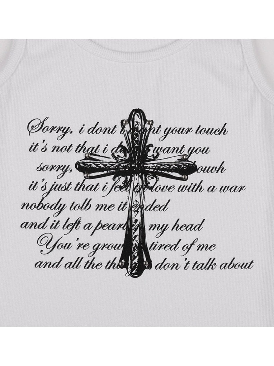 【FANCY CLUB】FRONT CROSS SLEEVELESS