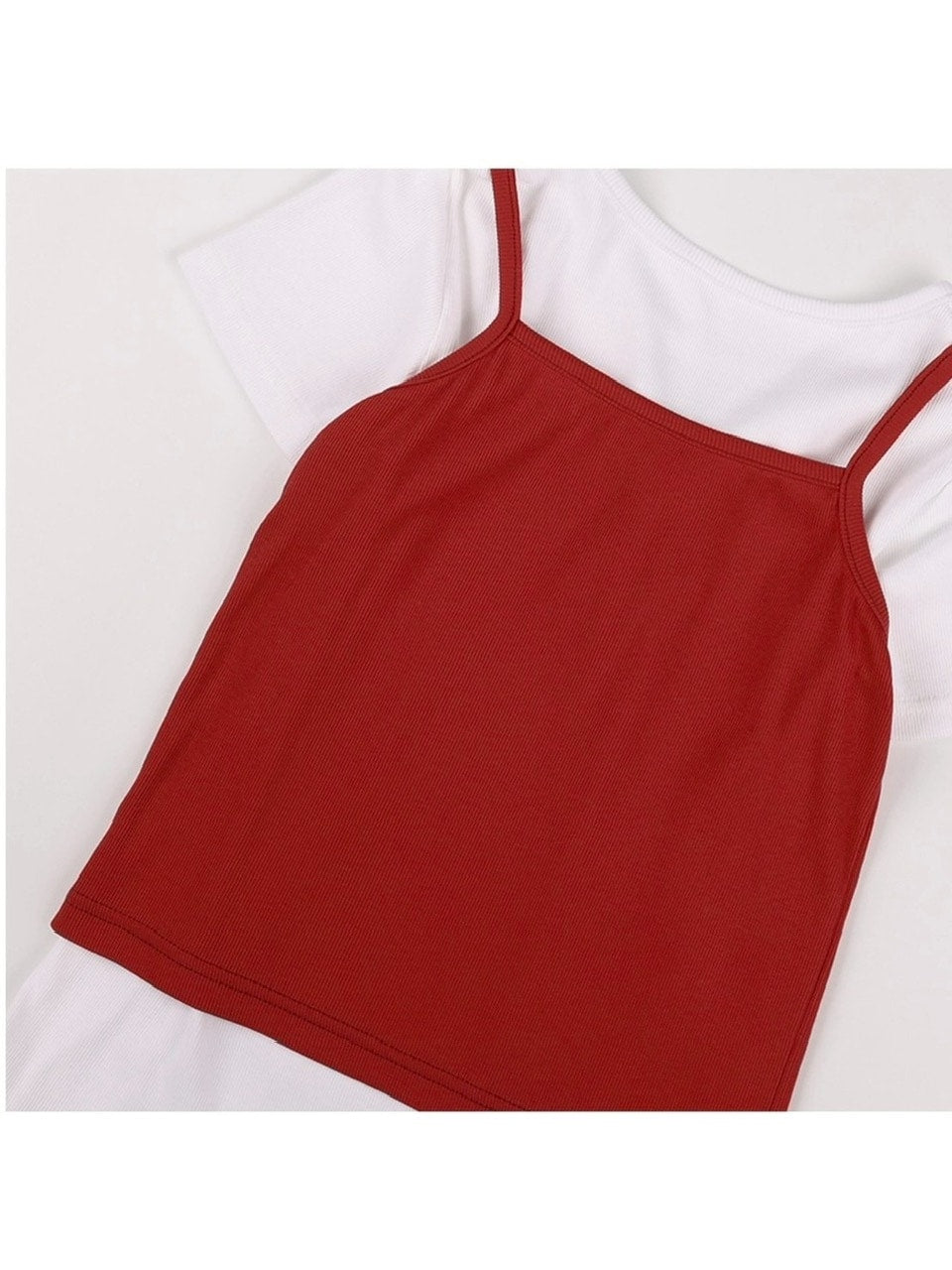 【FANCY CLUB】3-WAY LETTERING CORSAGE TEE