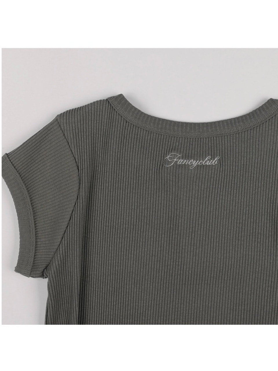 【FANCY CLUB】SIDE BUCKLE RIBBED TEE / 【ファンシークラブ】サイドバックルリブ半袖Tシャツ