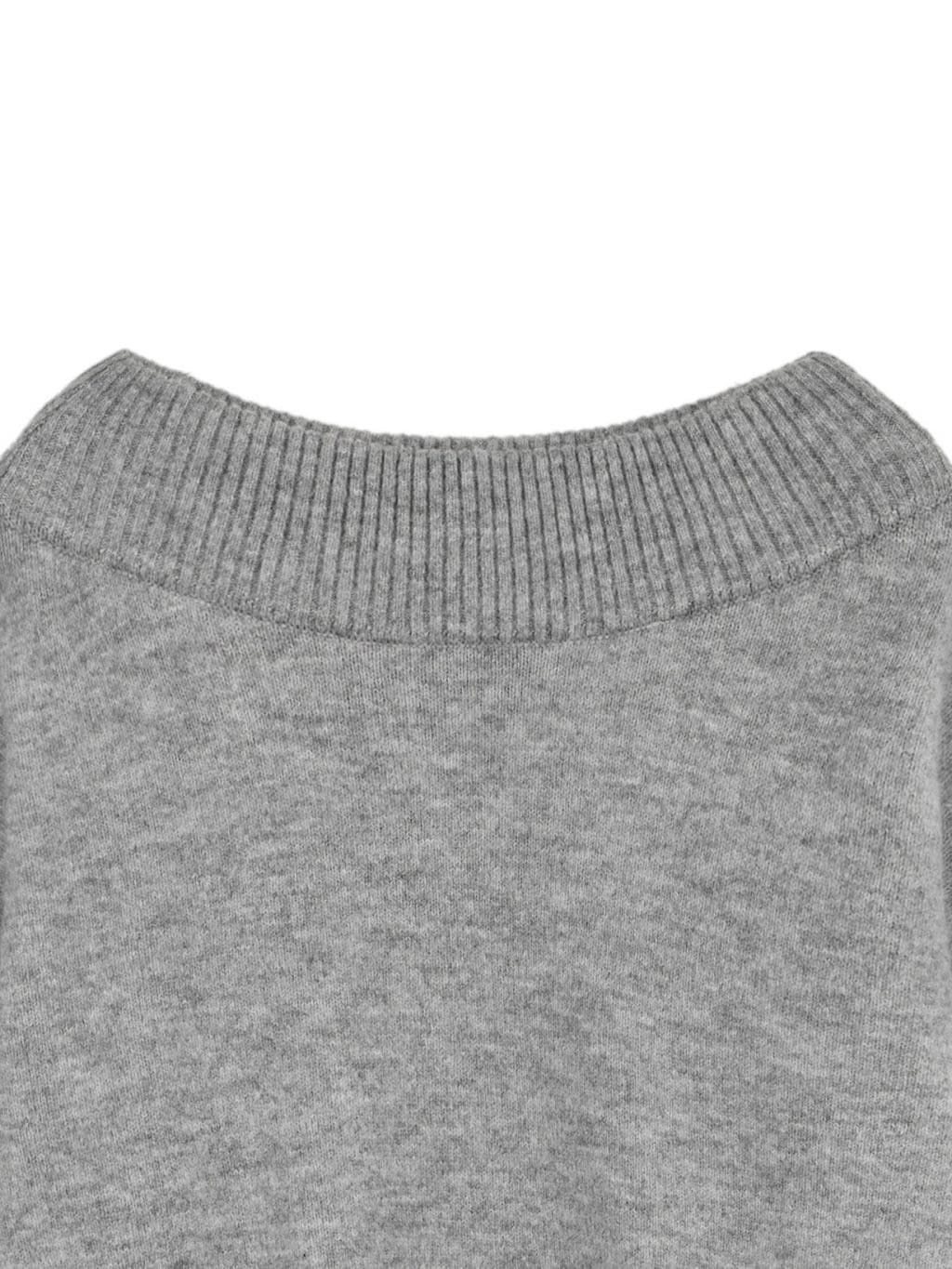 【ROCK CAKE】Off Shoulder Damaged Knit