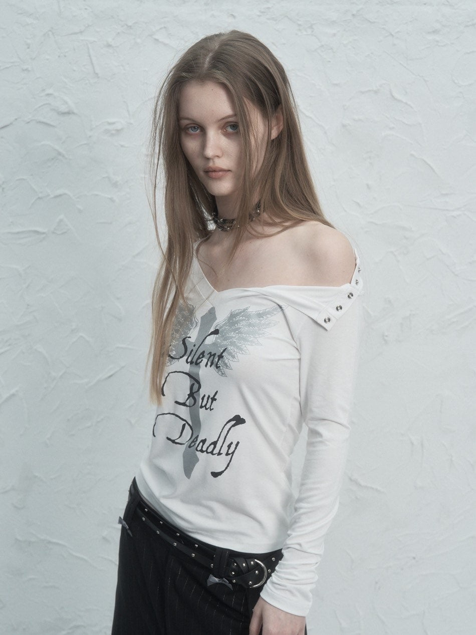 【SETUP‐EXE】V-NECK CROSS TOP