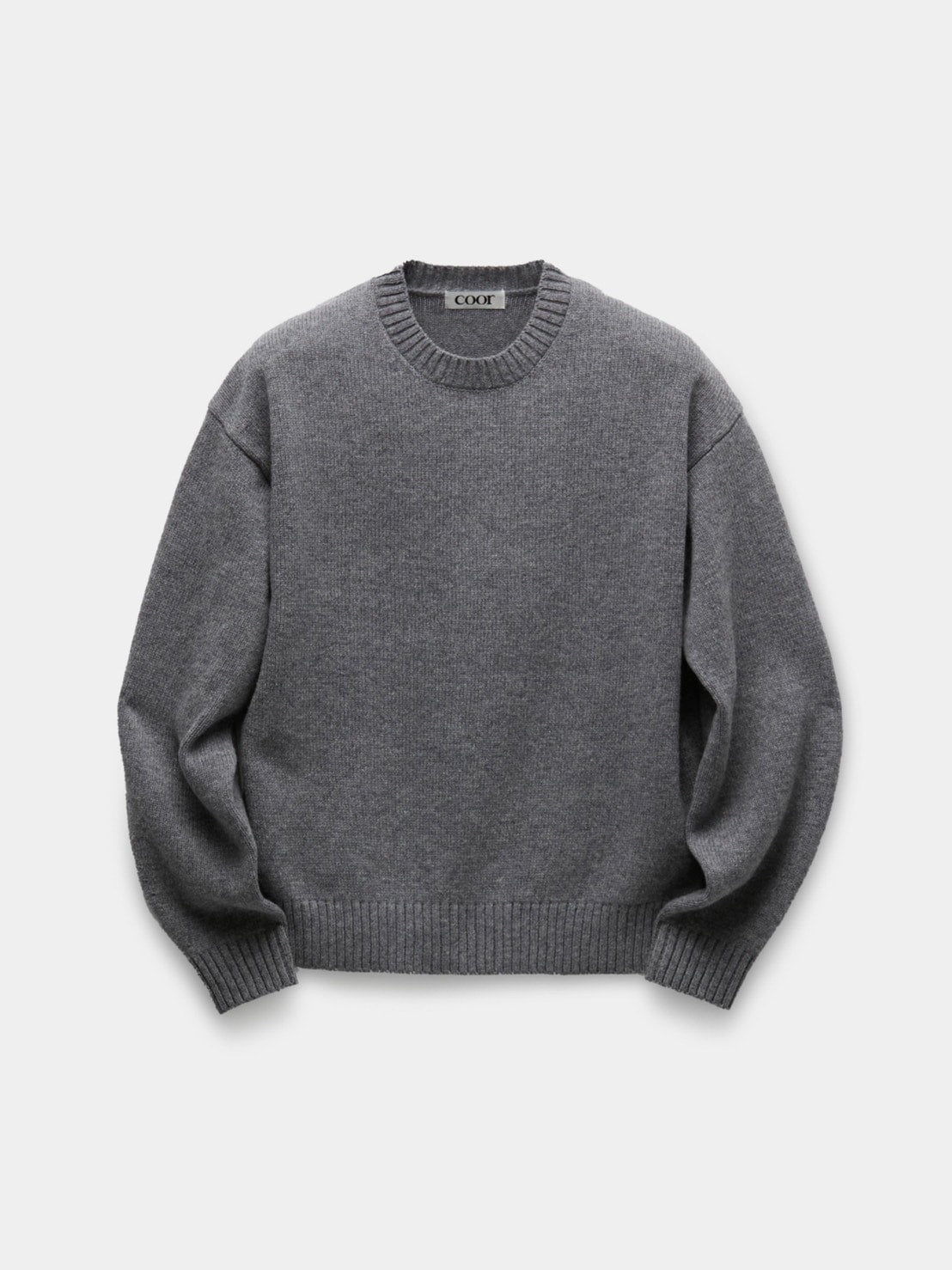 【COOR】WOOL CROPPDO CREWNECK SWEATER