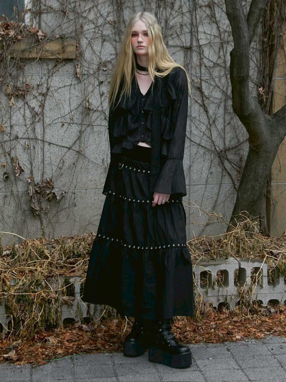 【NOT KNOWING】Bohem Chiffon Blouse