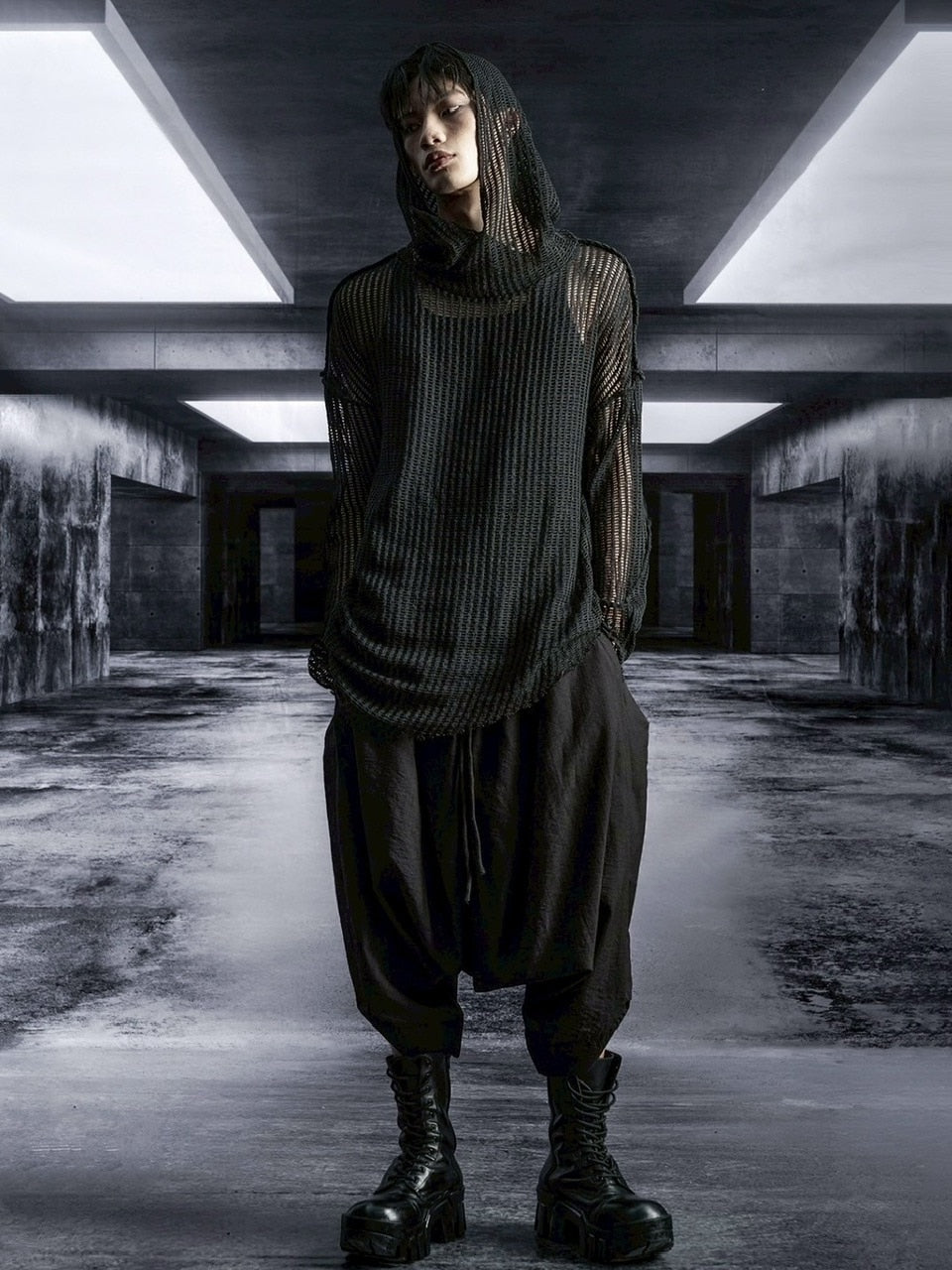 1/2 20:00再販【RICH】Mesh Hoodie / 【リッチ】メッシュフードトップス