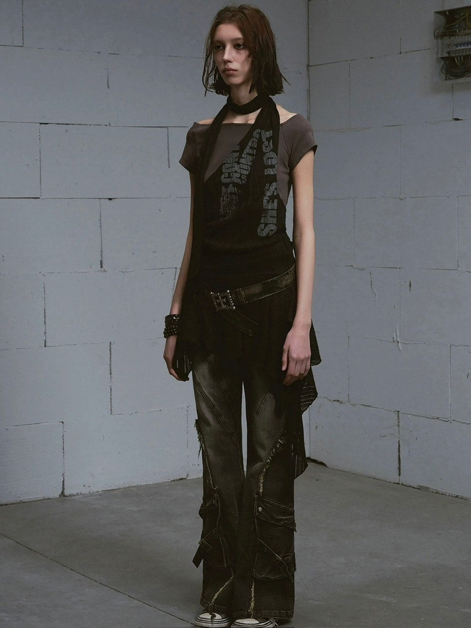 【Cest Nous】Fading throughout Denim jeans / 【セヌー】ウォッシングフレアデニムパンツ