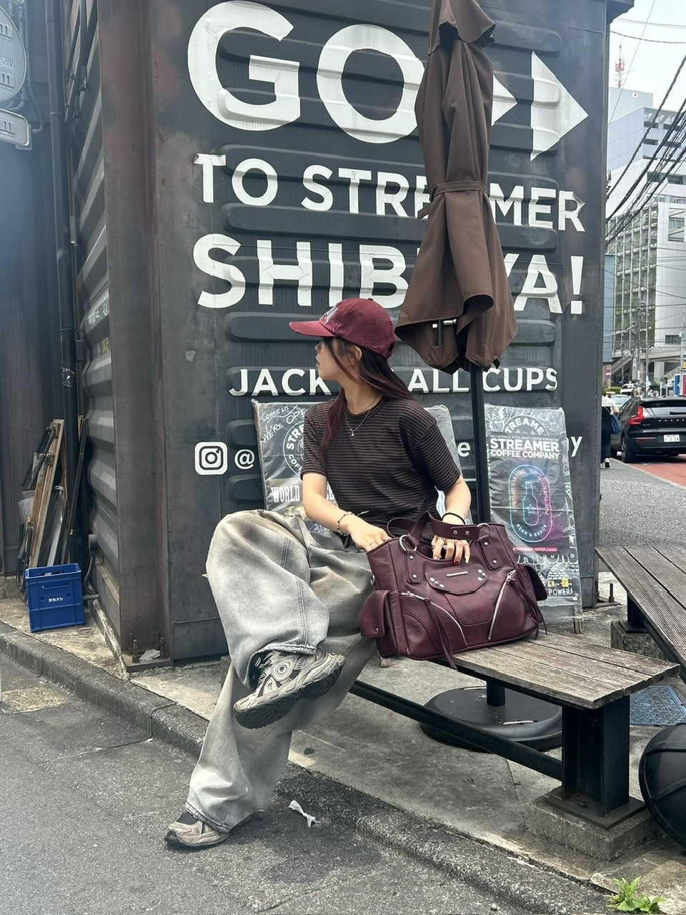 【Chikashitsu +】point wash balloon denim pants (2color) / 【チカシツプラス】ポイントウォッシングバルーンデニムパンツ