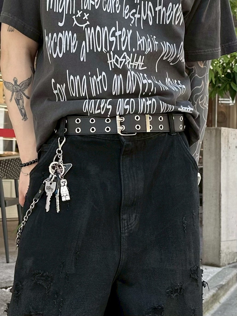 受注制【Chikashitsu +】eyelet belt (4color)