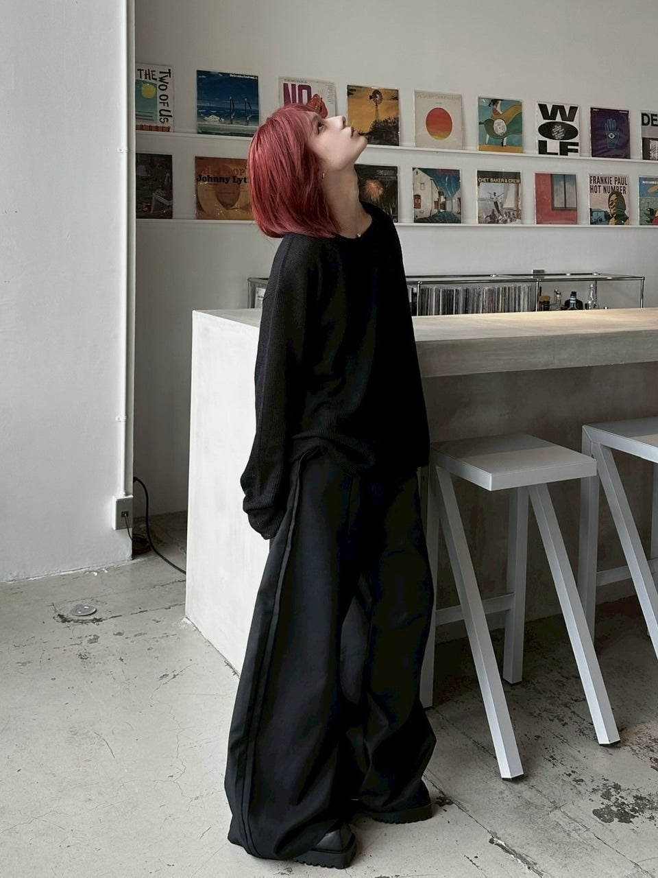 【LUV CODE】wide neck mesh knit (3color)