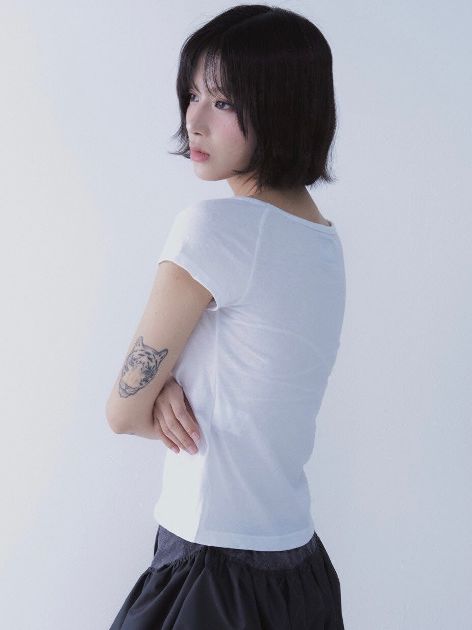 【SETSETSET】ROSE HEART T SHIRTS