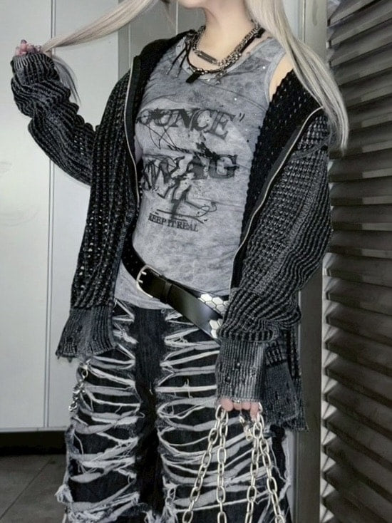 受注制【Never mind the XU】tie-dye paint studs sleeveless (2color) / 【ネバーマインドザエックスユー】タイダイペイントスタッズタンクトップ