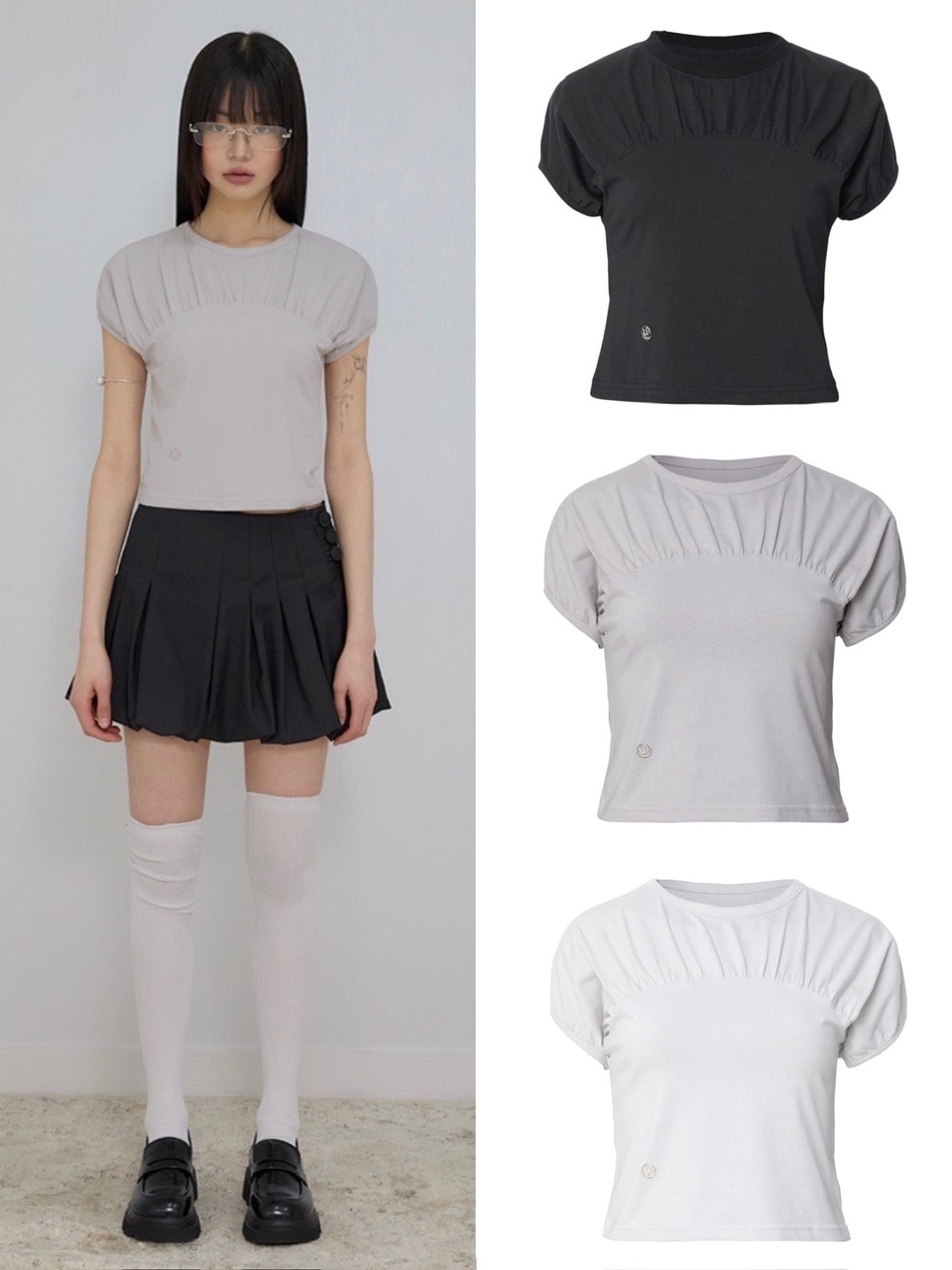 【FLAREUP】Kaya Shirred T-Shirt