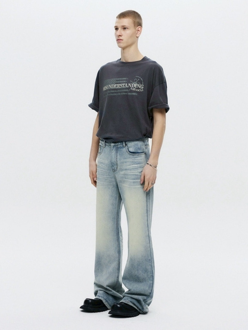 【DNSR】Signature Flare Denim Pants