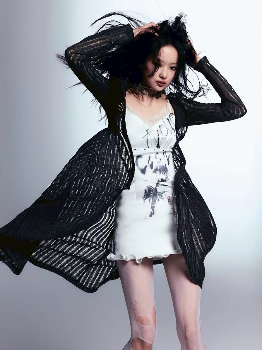 【Cest Nous】Satin Studded Camisole Dress / 【セヌー】サテンスタッズキャミワンピース